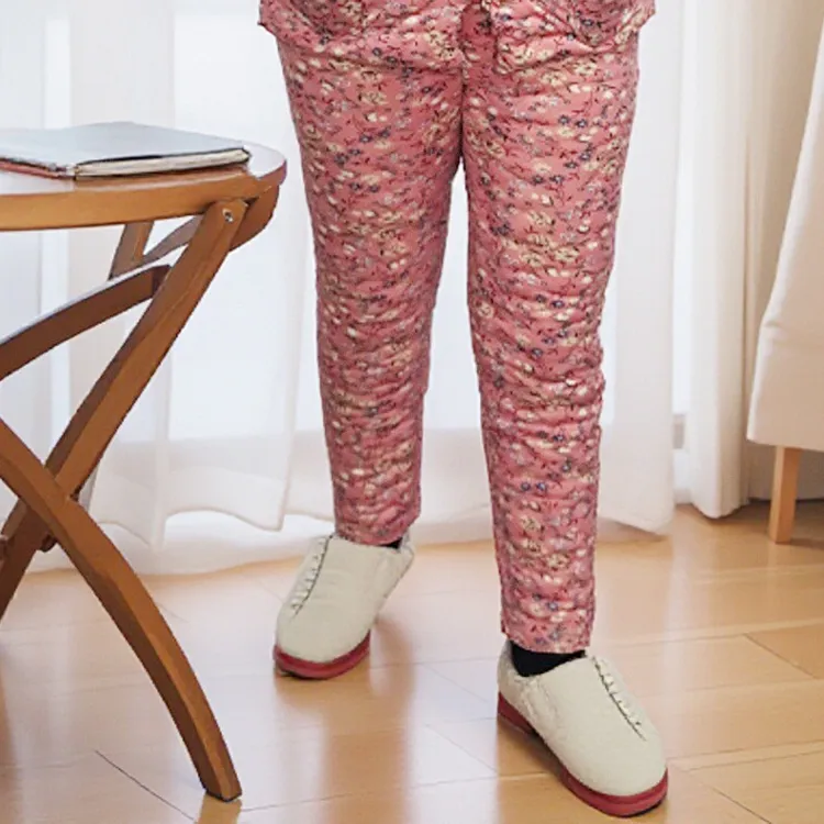 手工棉花棉裤定做厚款薄款女士年轻碎花宽松弹力松紧带冬季棉花裤