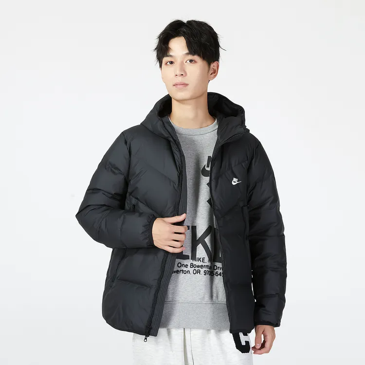 NIKE耐克正品羽绒服男2024新款保暖连帽夹克轻盈时尚运动服DV1132