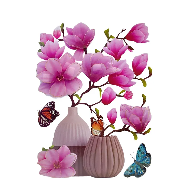 maruoxuan 3d立体仿真花朵墙贴自粘冰箱贴背景墙贴画墙贴纸网红