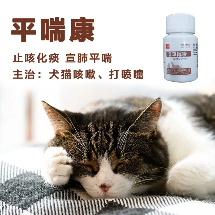 宠物平喘康狗狗猫咪咳嗽打喷嚏干咔咳干呕除肺热麻杏石甘