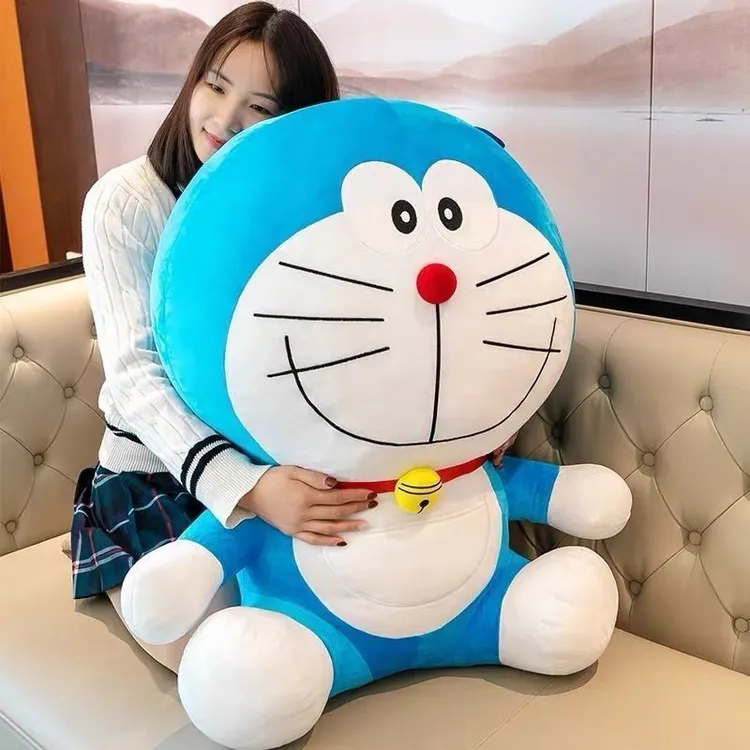 可爱哆啦a梦 毛绒玩具公仔叮当猫玩偶大号布娃娃长条抱枕睡觉专用