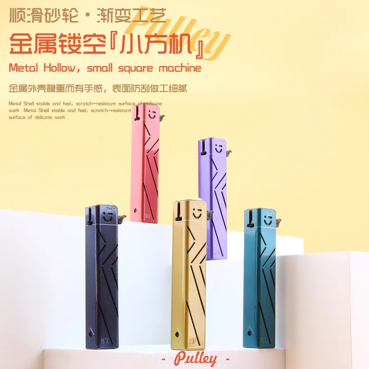 金属砂轮打火机个性创意潮明火家用广告定制订做印字刻字精致工厂