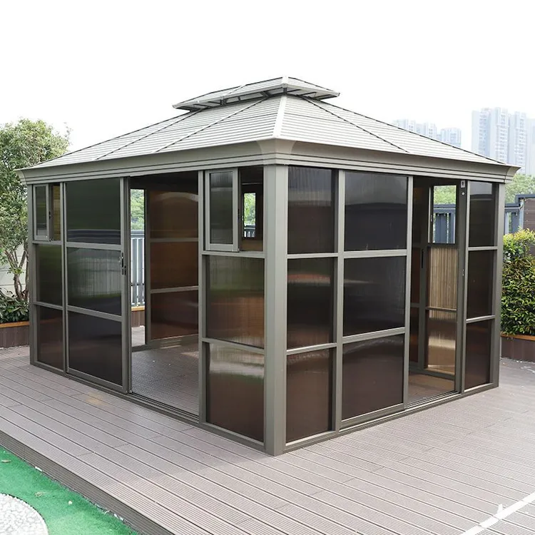 新中式防水凉亭帐篷亭花园别墅室外露台防雨防晒户外庭院2025新款