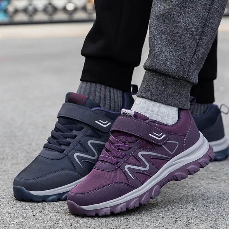 舒悦祥瑞春秋舒适运动鞋中老年休闲软底健步鞋软底妈妈鞋宽松防滑