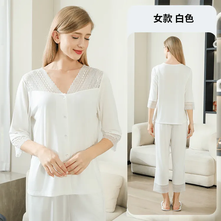 女款蕾丝花边睡衣家居服=2401花边