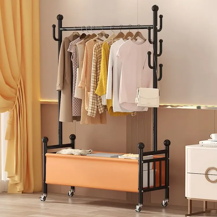 【埋埋好物】衣帽架落地立式可移动加粗挂衣架家用卧室内收纳衣架阳
