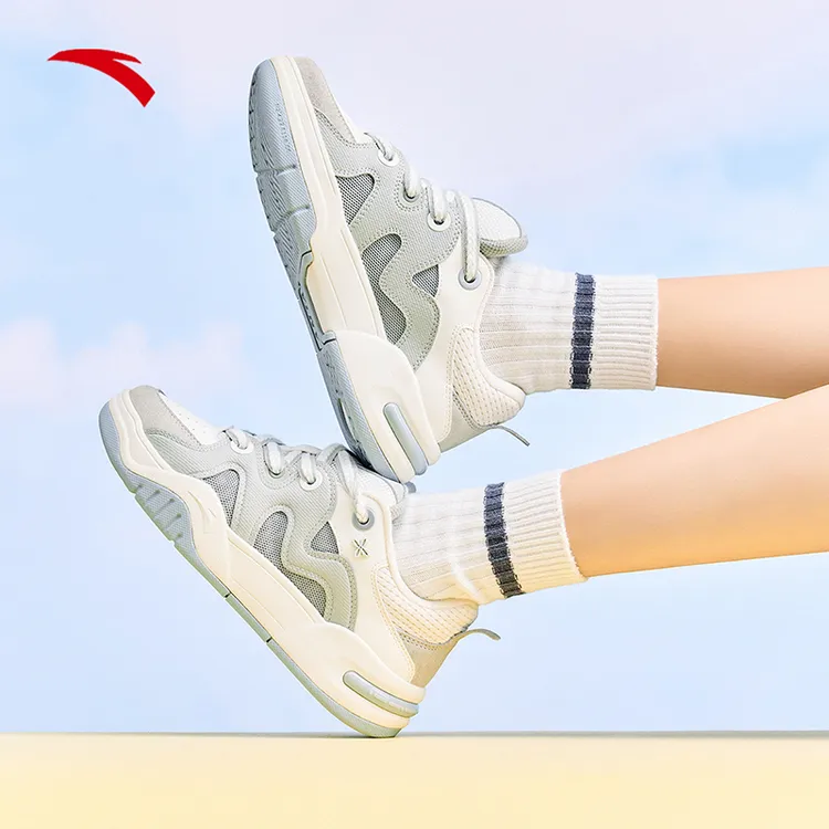 【关晓彤同款】安踏奶油包板鞋丨女鞋厚底增高休闲鞋舒适百搭运动鞋