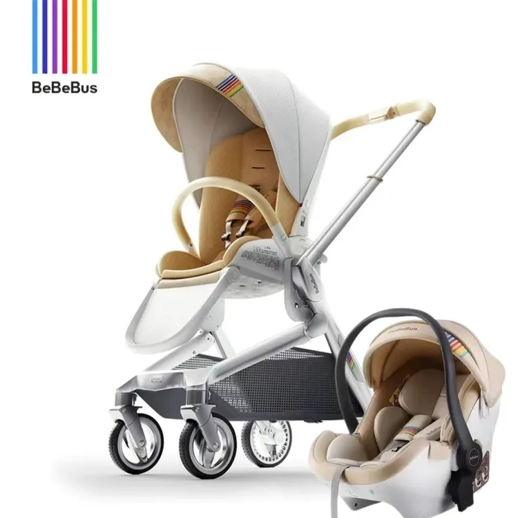【官网直发】bebebu艺s术家婴儿推车伞车可坐可躺折叠舒适避震护脊