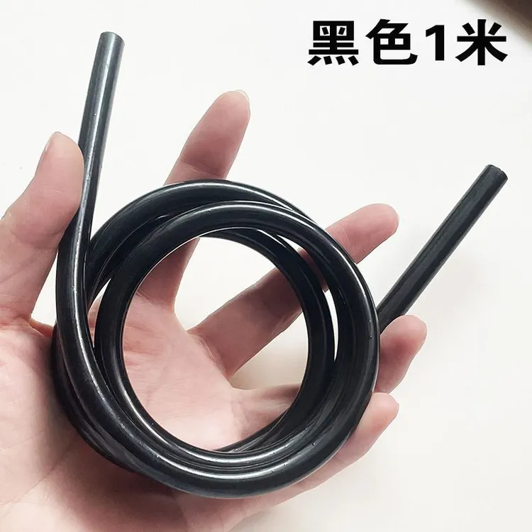 打气筒气管气线防冻防晒打气筒配件红色硅胶软管橡胶管耐高温弹力