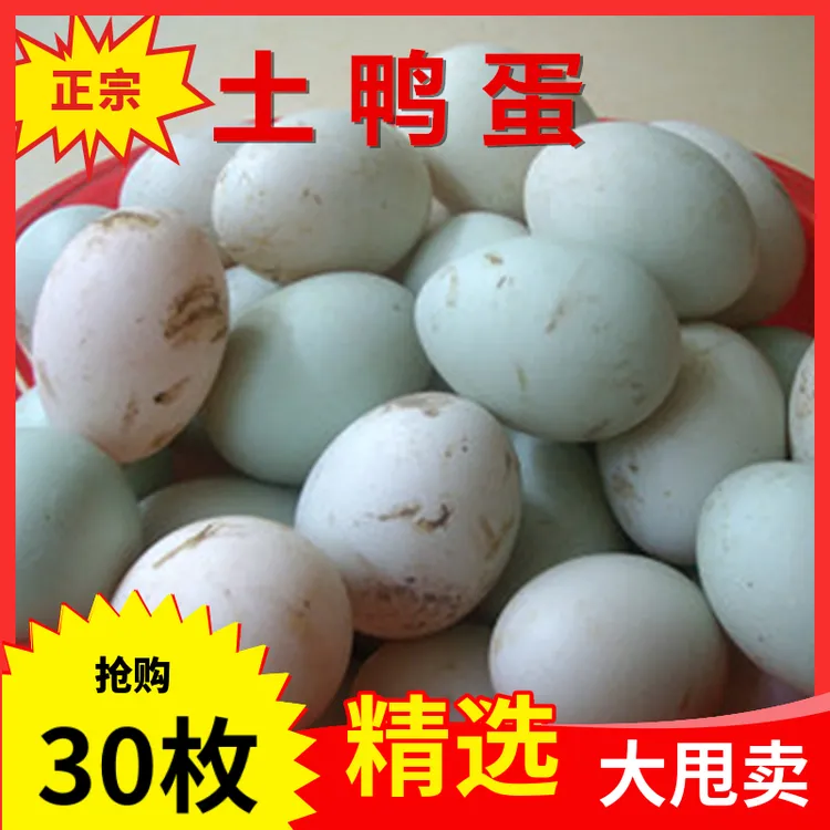 正宗农家散养新鲜鸭蛋生鸭蛋土鸭蛋批发 农家湖里放养鸭蛋原生态