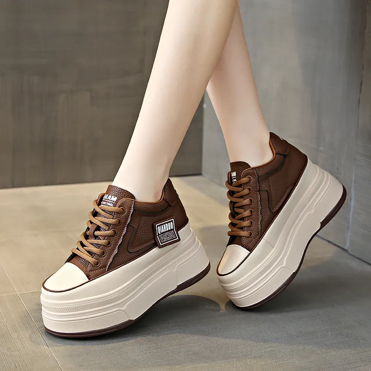  7厘米厚底美拉德女鞋2025年秋季新款韩版百搭小个子运动休闲鞋女