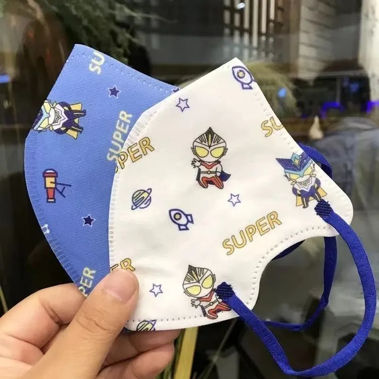 0-3岁幼童独立包装儿童口罩3d立体囗罩奥特曼超人男童卡通赛罗