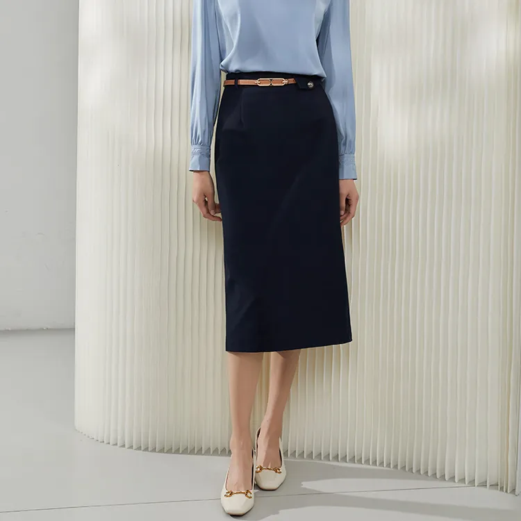 【小北甄选】8462416薄款半身裙秋冬显瘦气质时尚大方设计感
