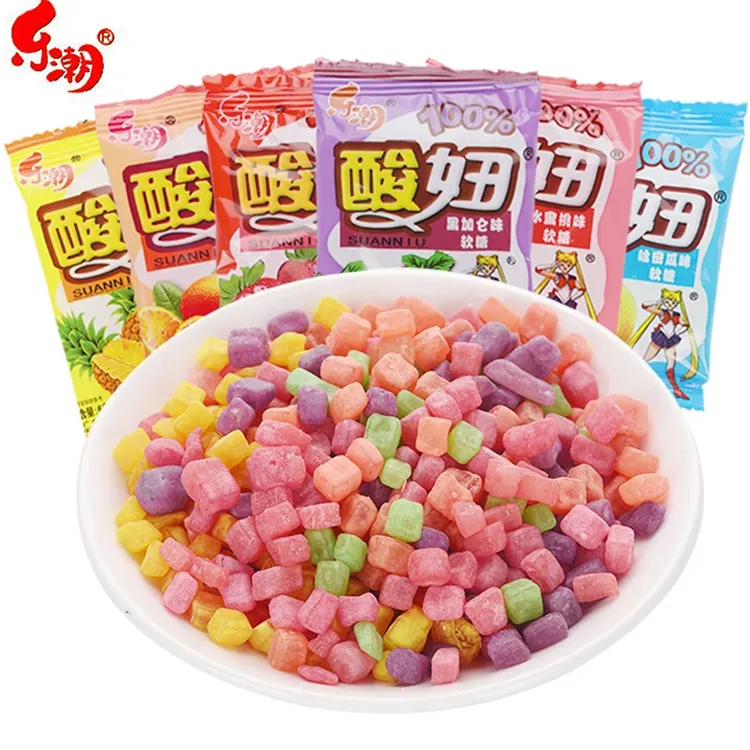 lechao/乐潮酸妞软糖混合水果味多口味150g/310g糖果8090怀旧零食