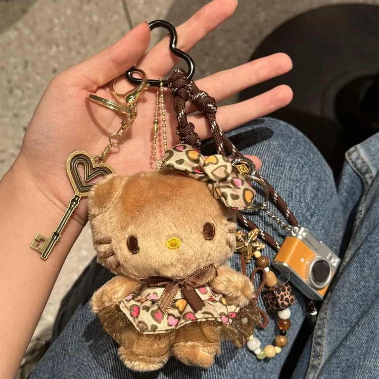 miu系编绳美拉德kt猫包包挂件毛绒玩偶钥匙扣公仔挂饰送女生礼物