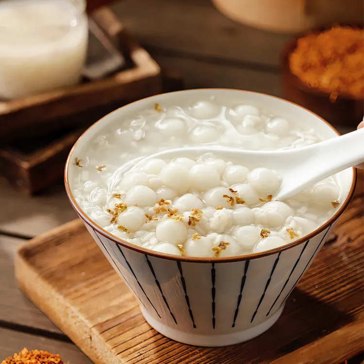 无馅糯米小汤圆速冻早餐点心商用糯米无馅小丸子酒酿圆子芋圆元宵