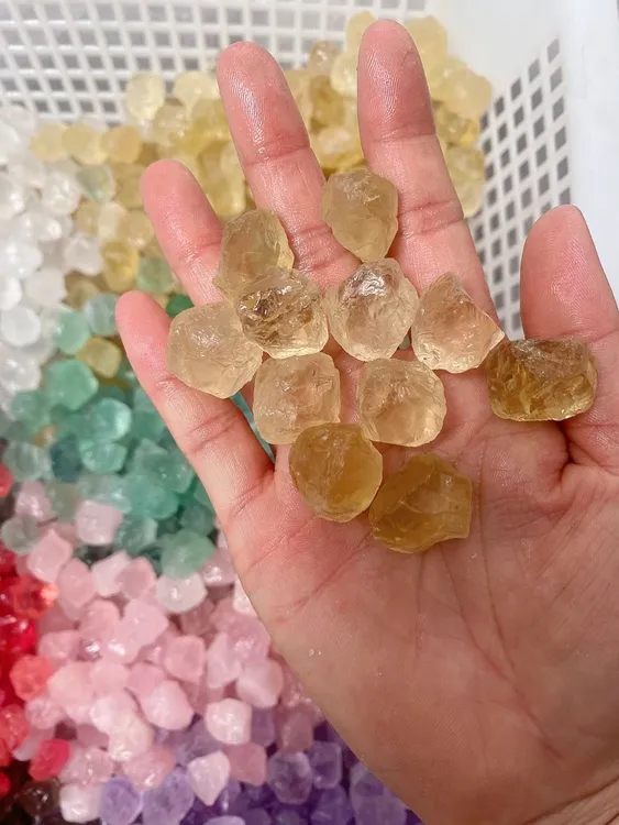 macrame编绳手链绕线水晶手工小颗粒天然水晶原石手工DIY礼物