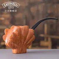 沙芬生物贝壳造型石楠木烟斗大师限量级纯手工制作高档礼盒装