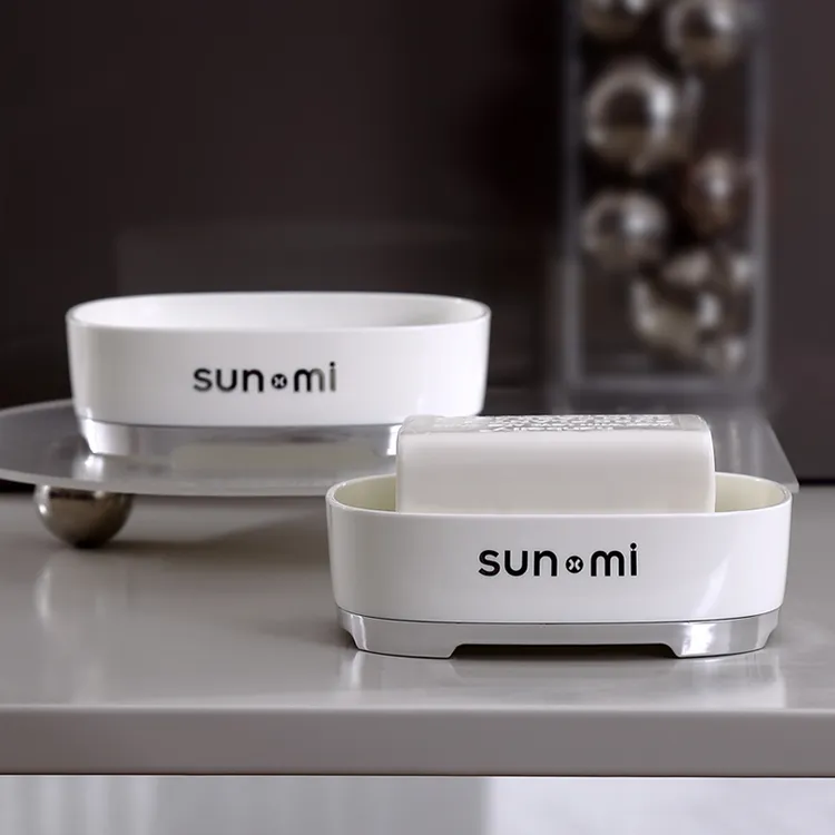 孙小美  肥皂盒家用高档轻奢浴室皂架卫生间淋浴房新款沥水香皂盒