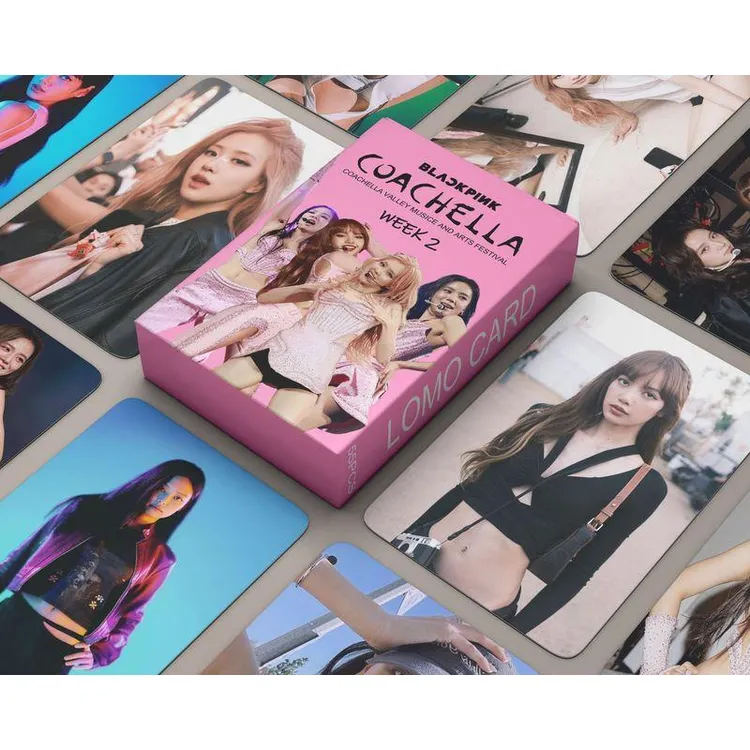 新品blackpink粉墨科切拉音乐节WEEK 2卡片自制收藏卡LISA JENNIE