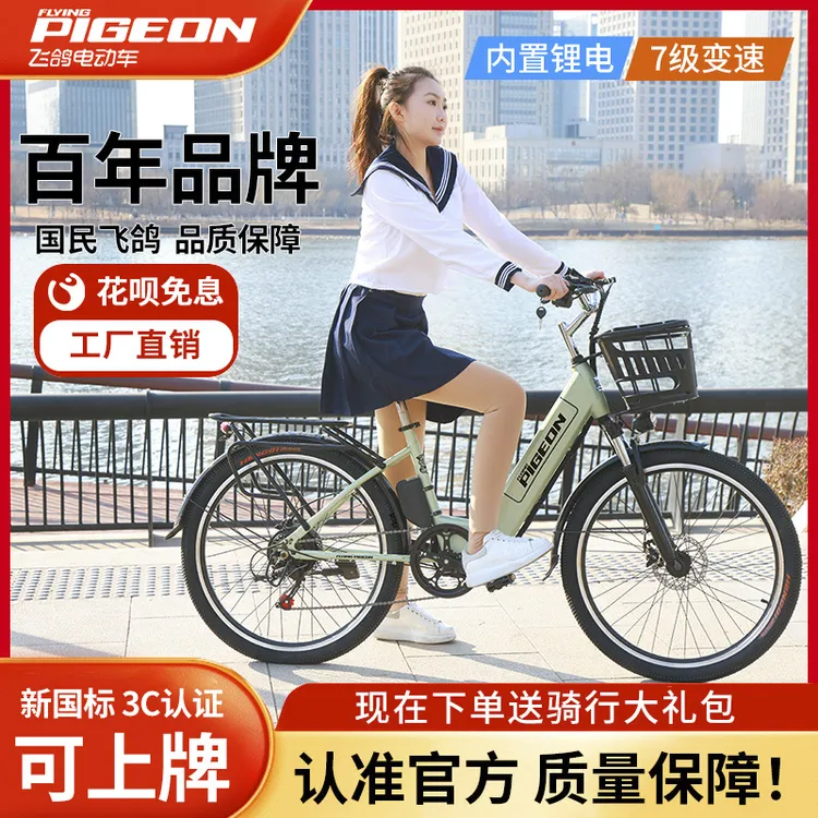 FLYING PIGEON/飞鸽新国标可上牌出行代步通勤男女款锂电池电瓶车