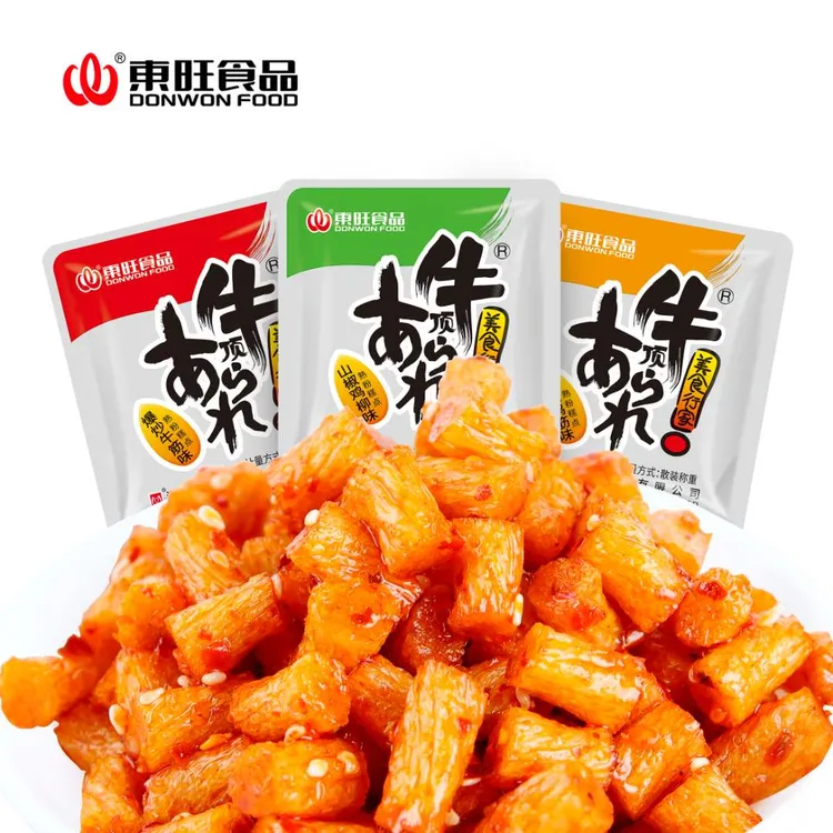 顶牛三口味混搭 面筋麻辣儿时辣条湖南辣条怀旧童年零食香辣老式
