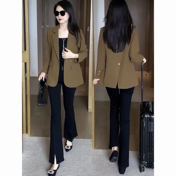 小西装外套女2025春秋气质宽松休闲洋气西服外套女装上衣女士