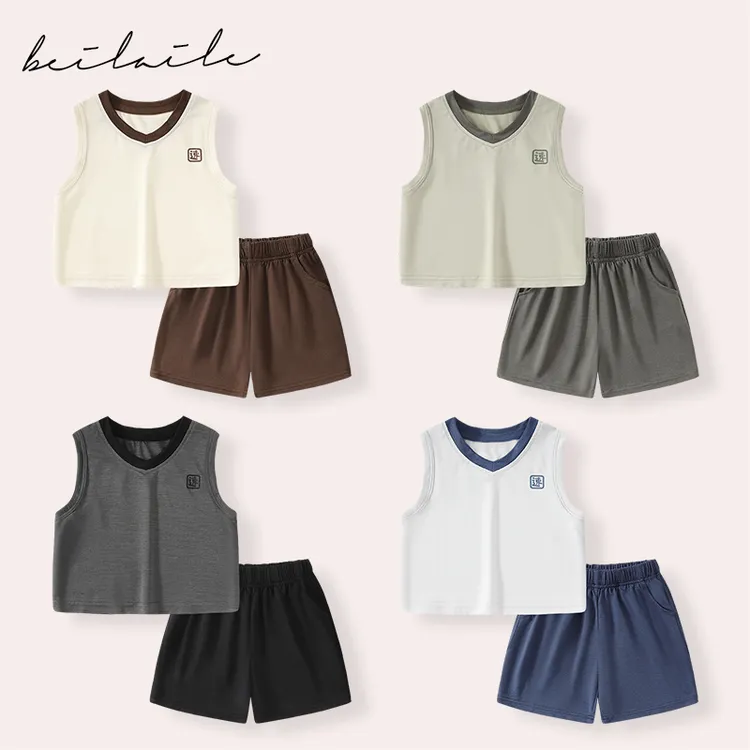 【吸湿速干防晒小套装 】婴儿装男女童短袖T恤夏装宝宝打底衫套装