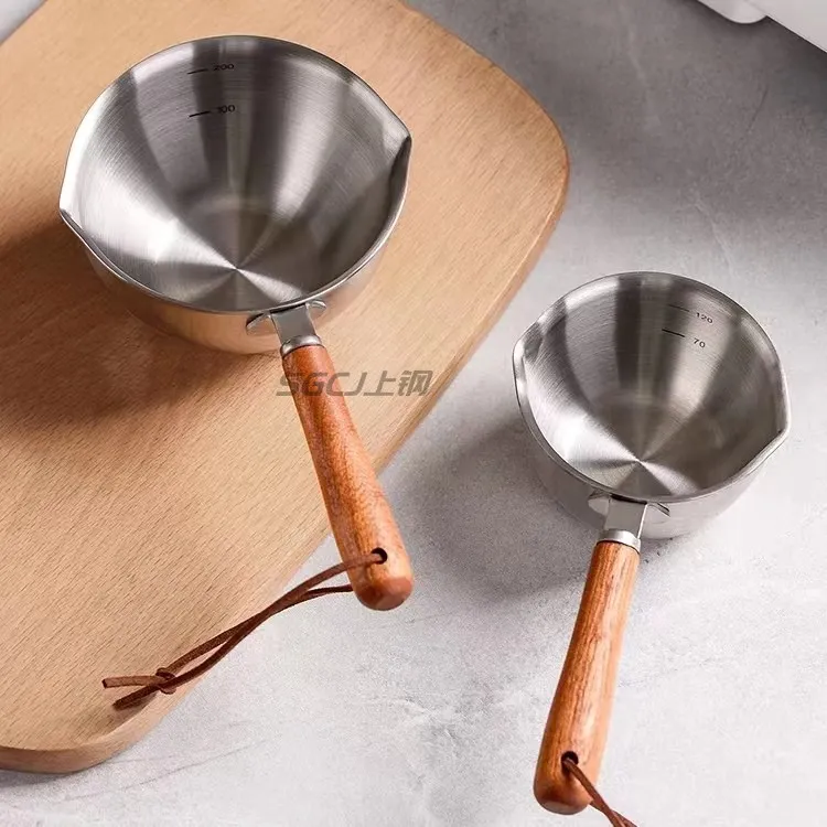 【厨姿娘泼油锅】316不锈钢泼油小锅家用热油厨房烧油迷你淋油锅