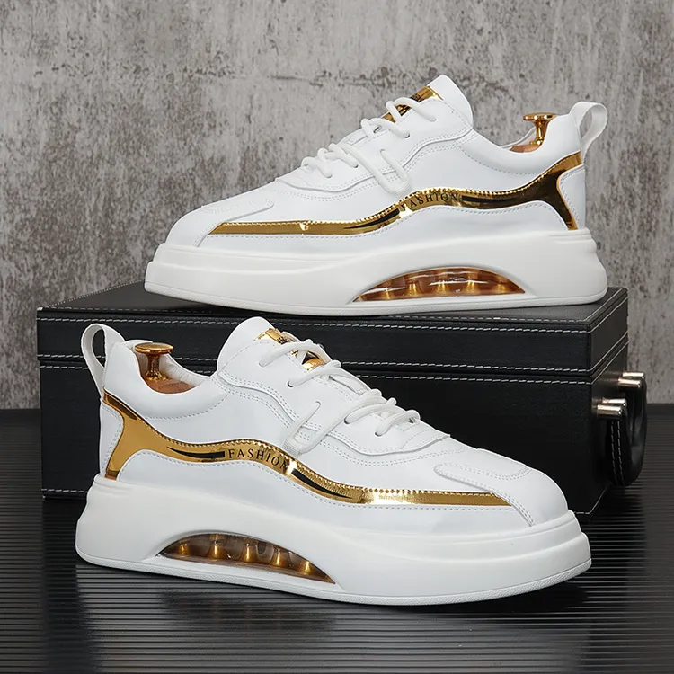 纪诗哲轻奢鞋子男秋冬新款气垫减震品质休闲鞋痞帅高级感运动潮鞋