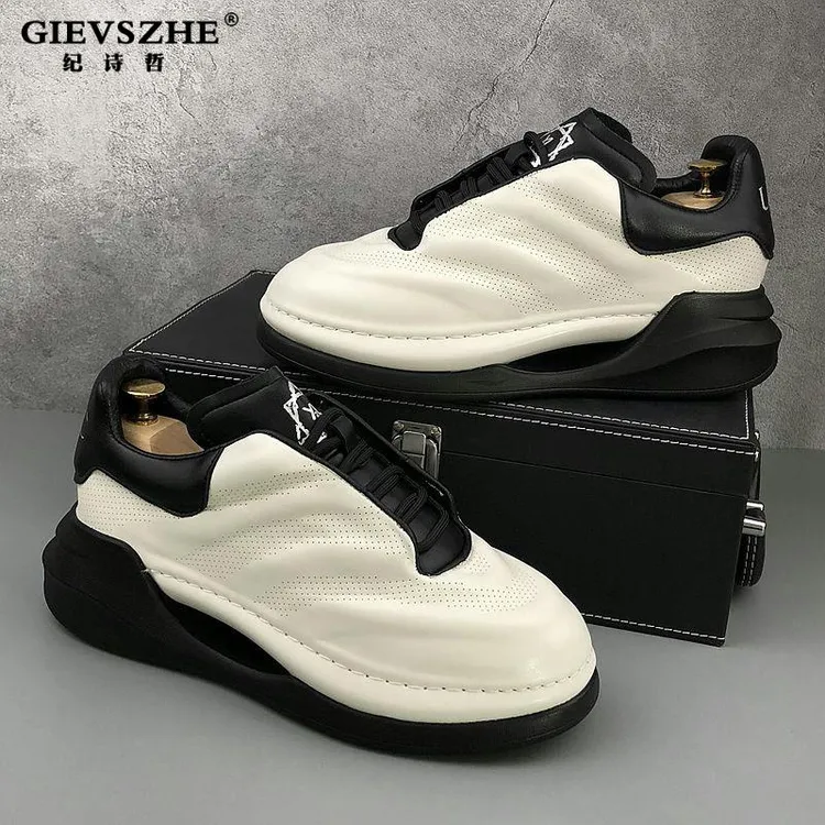 GIEVSZHE/纪诗哲男鞋2025年夏季新款运动休闲鞋厚底增高老爹鞋子