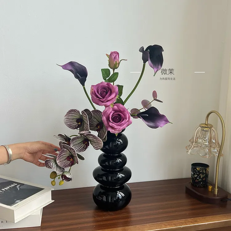 【紫芝】2假花花束仿真花设计感高档摆设高级感家居摆件餐桌花轻