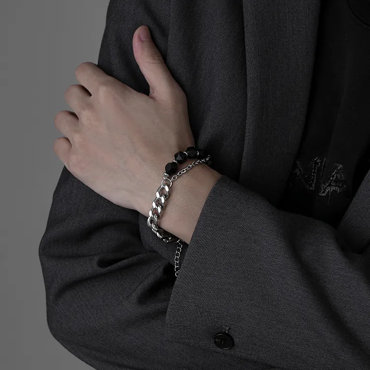 梵亚格 不锈钢手链 【星辰】古巴叠戴手串潮流小众个性简约嘻哈饰品