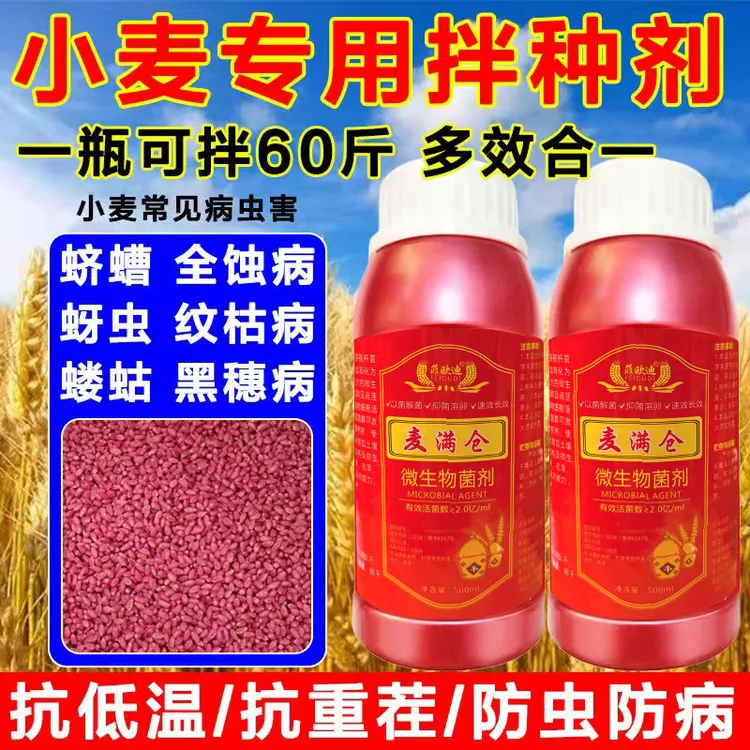 小麦专用拌种剂拌麦专用包衣剂种衣剂提高出芽率防虫抗病增产批发