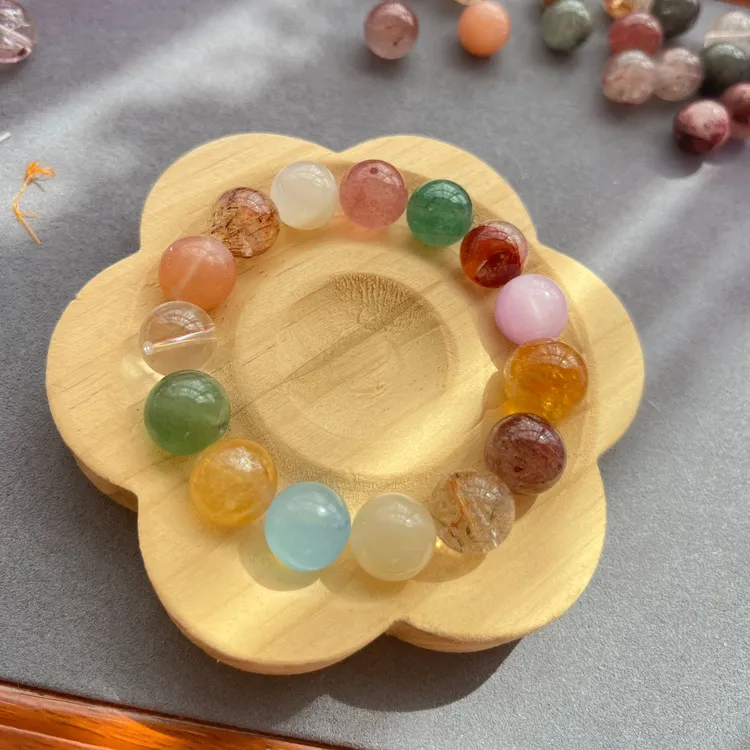 【天然水晶散珠保真】DIY单珠串珠装杯珠串女士水晶手串小咪数专场