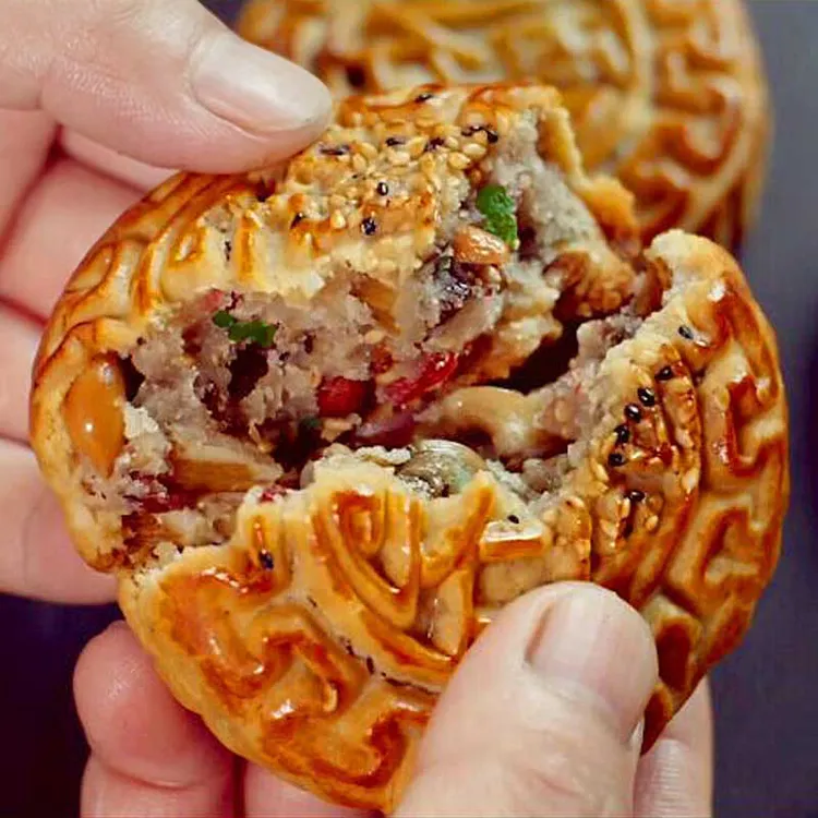 【中秋】四种口味广式月饼老五仁红豆黑芝麻中秋传统糕点80-90g