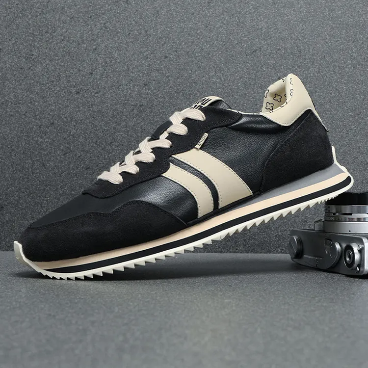 欧洲站男鞋秋冬2025新款纯牛皮时尚休闲鞋男潮流100%真纯牛皮男鞋