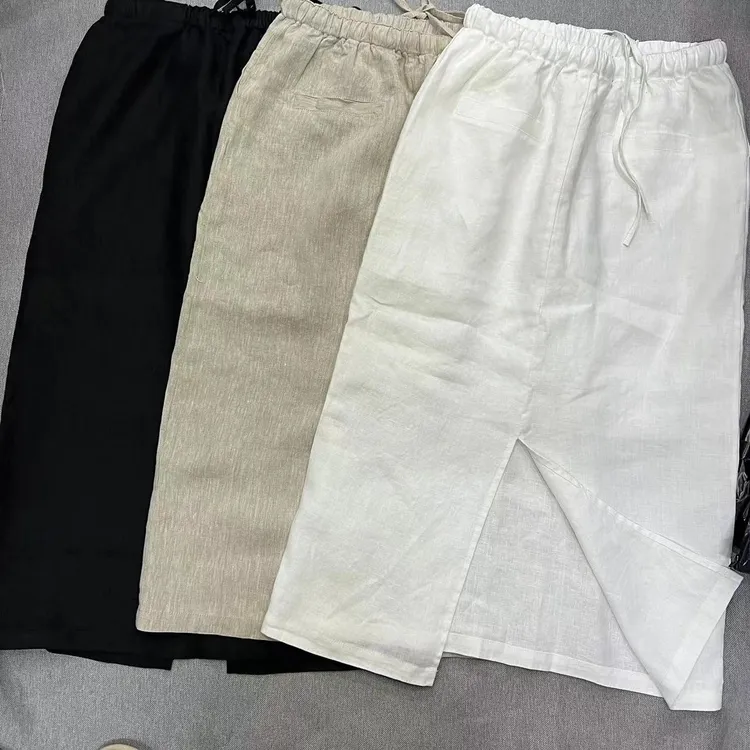 6610麻料夏款半身裙