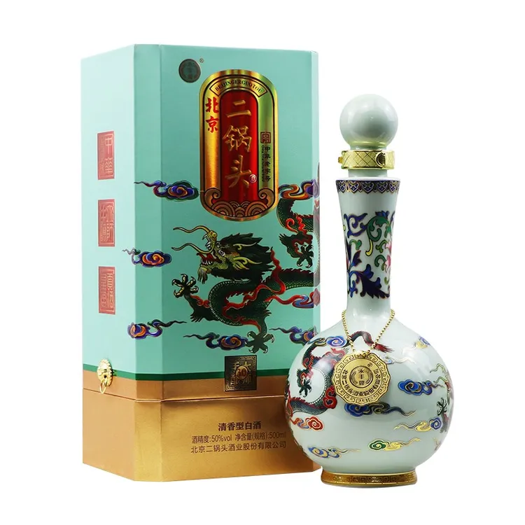 永丰牌北京二锅头青龙优级清香型白酒送礼50度500ml*1瓶