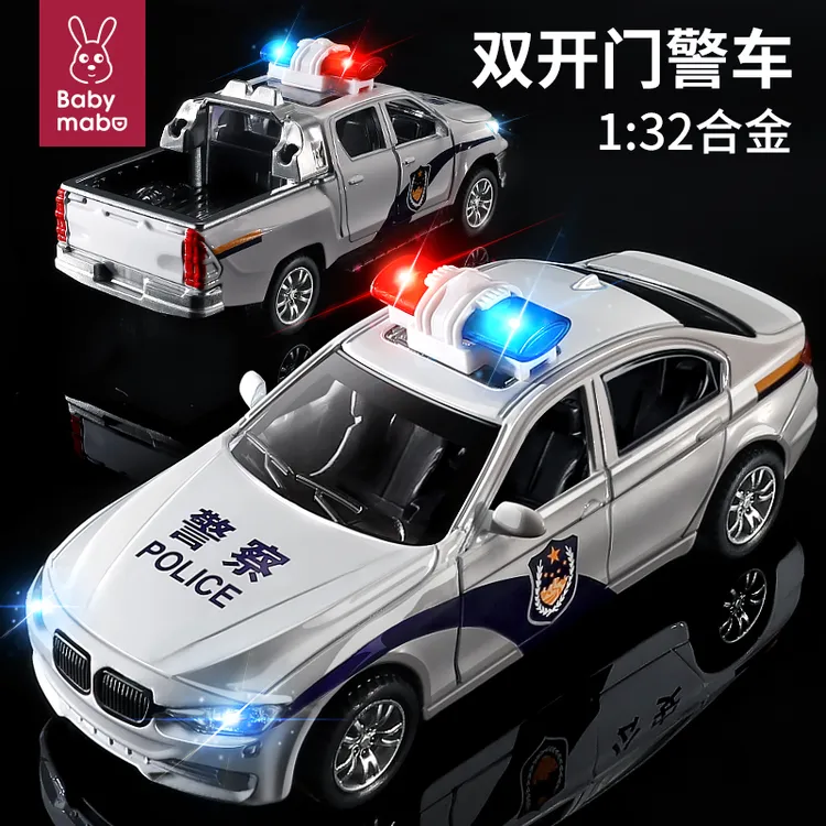 儿童模型仿真警车男孩合金玩具车救护车110警察车汽车儿童玩具车