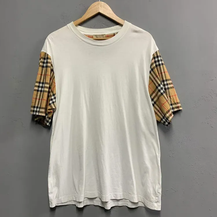 Burberry 巴宝莉 经典格纹棉质短袖T恤 L码 公价4500 无配件 95新