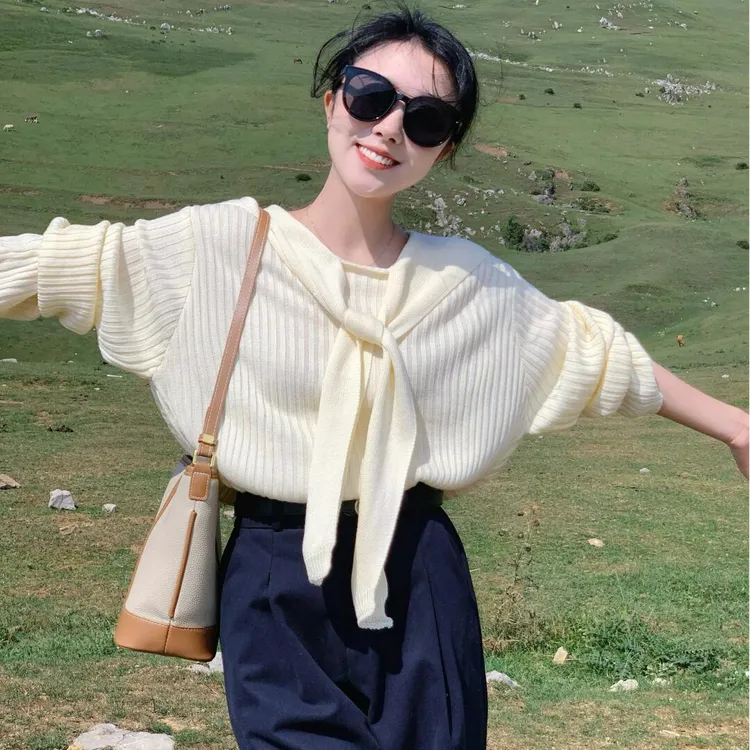 洋气休闲女秋季穿搭时髦韩版宽松舒适显年轻上衣女装通勤小众女装