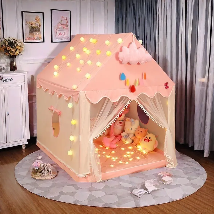 儿童室内帐篷公主玩具屋宝宝礼物男孩女孩快乐城堡过家家分床神器