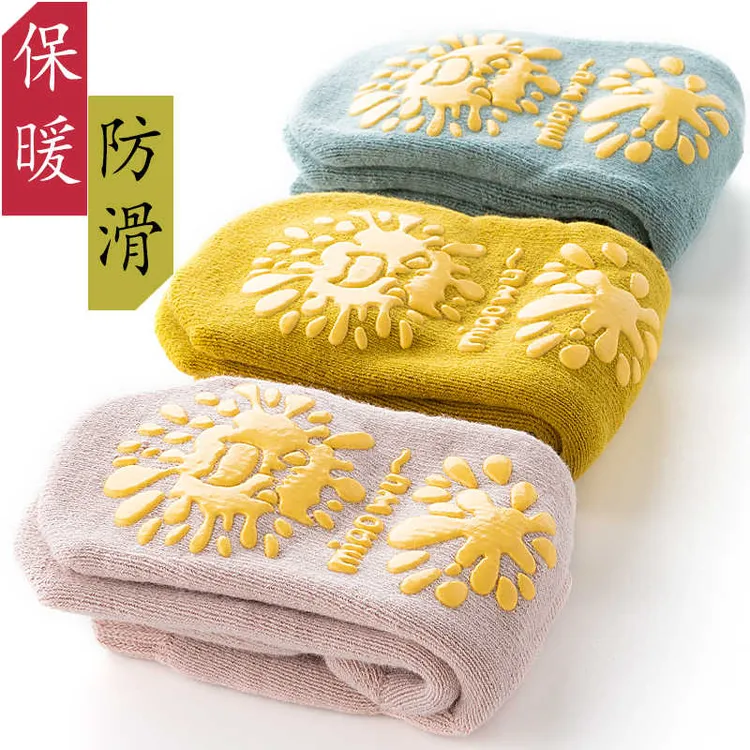 儿童地板袜宝宝防滑袜子春秋冬季加厚保暖棉质男女婴儿学步中筒袜