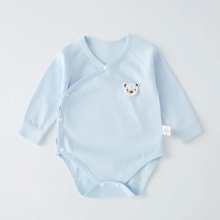 婴儿长袖包屁衣纯棉连体衣无骨新生儿睡衣男女宝宝三角哈衣