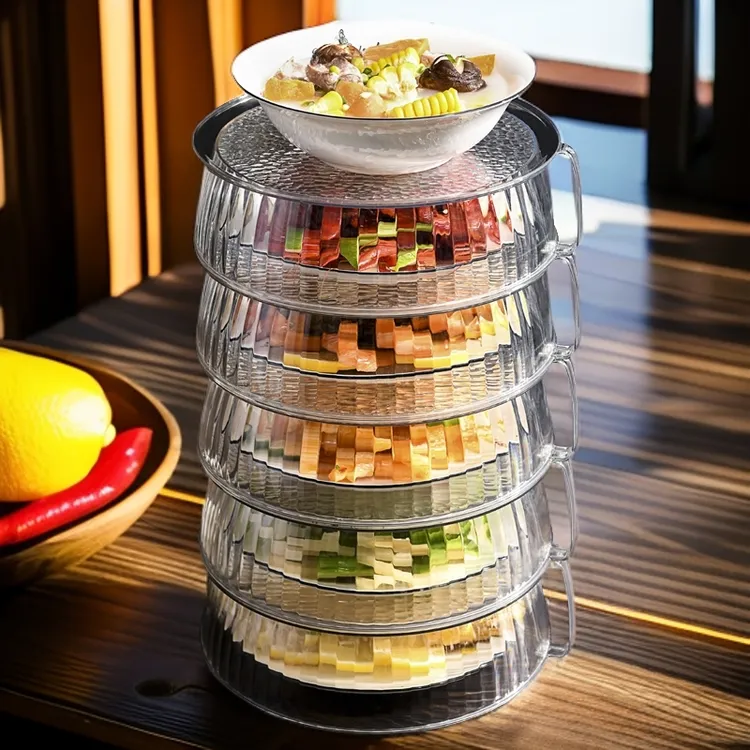 家用多层菜罩保温罩厨房防尘保温食物罩餐桌透明菜罩盖剩菜保鲜罩