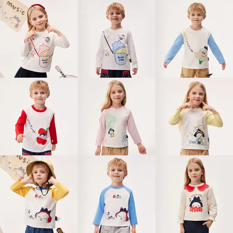 allo&lugh【商场同款|长袖T恤合集】2024秋冬新款儿童T恤
