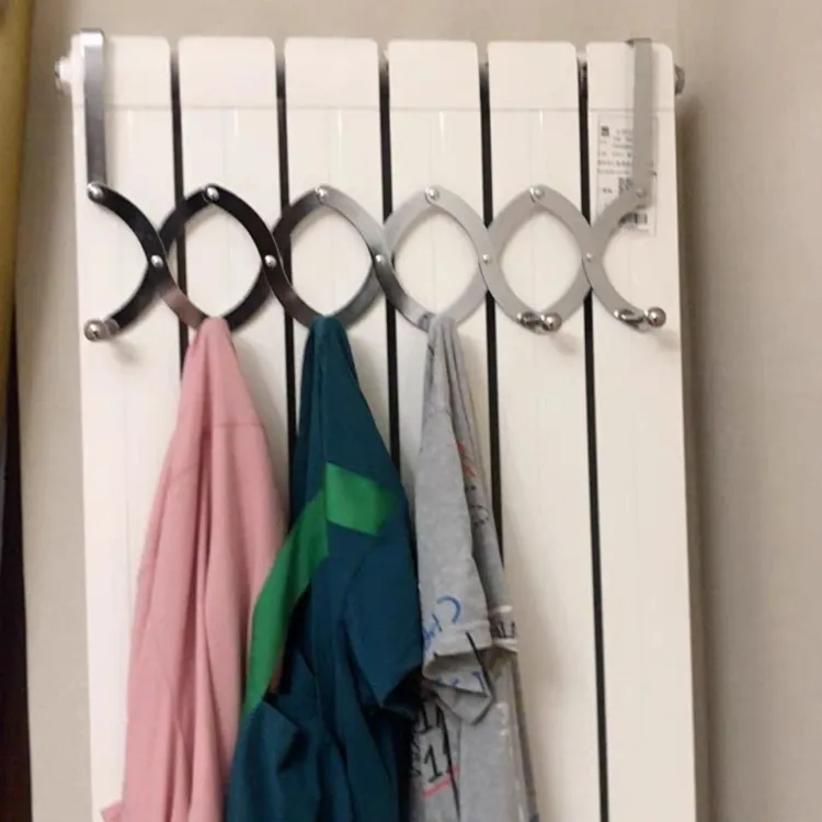晾衣神器暖气片专用挂钩可伸缩晾支架家用毛巾架烘衣置物架免打孔