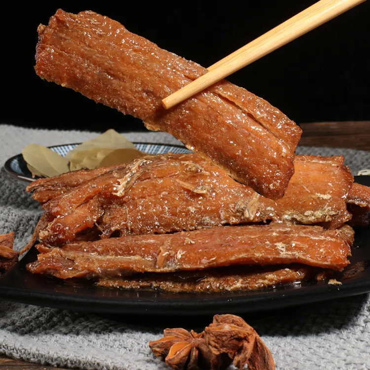【紫光园】 清真手撕酥带鱼160g*4盒