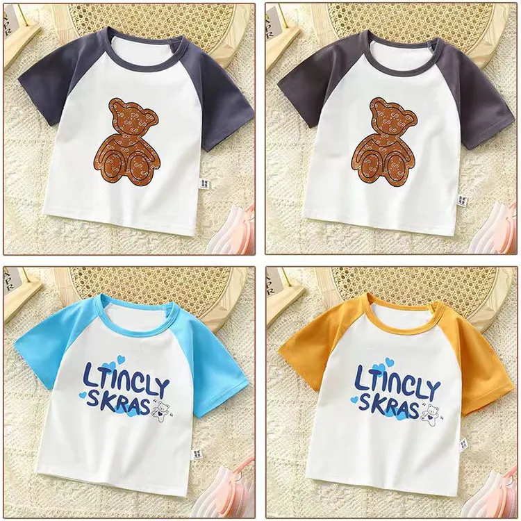 夏季儿童100棉短袖男女童薄款